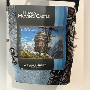 Studio Ghibli How's Moving Castle Scenic Tapestry Throw